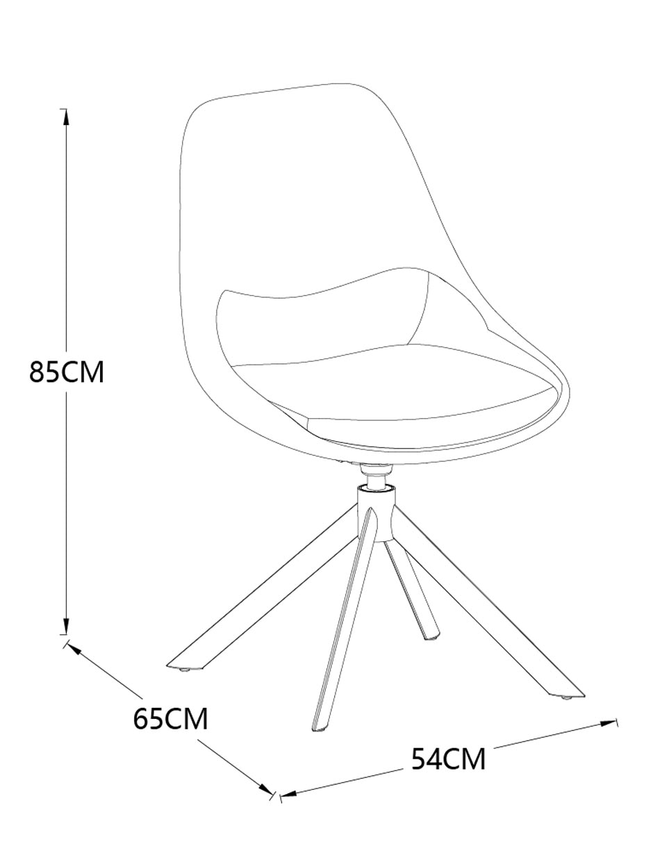 Silla sin brazos Davalos J&C 6