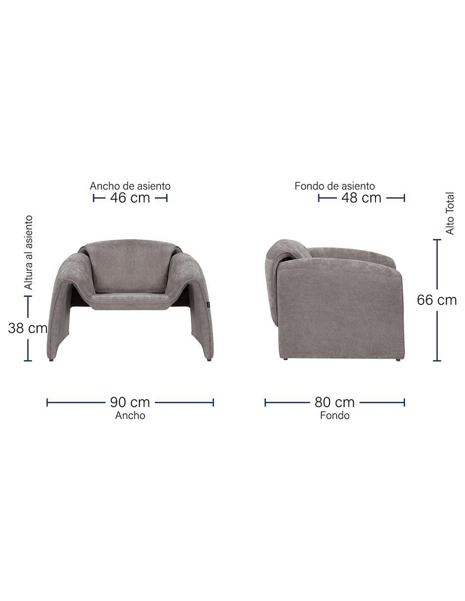 Sillón melbournee brum "de" poliéster