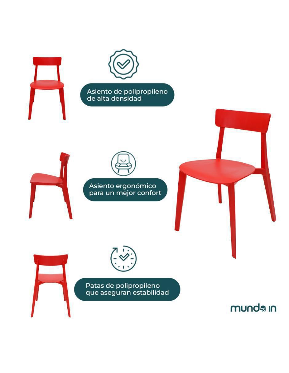 "comedor" lodi exterior mundo in "para" 4 personas "de" polipropileno