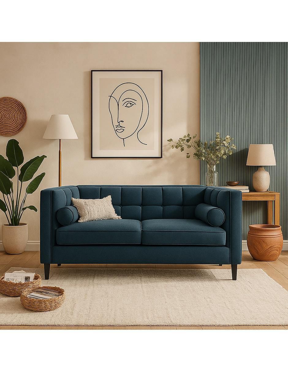 Love seat Madison de tela 2