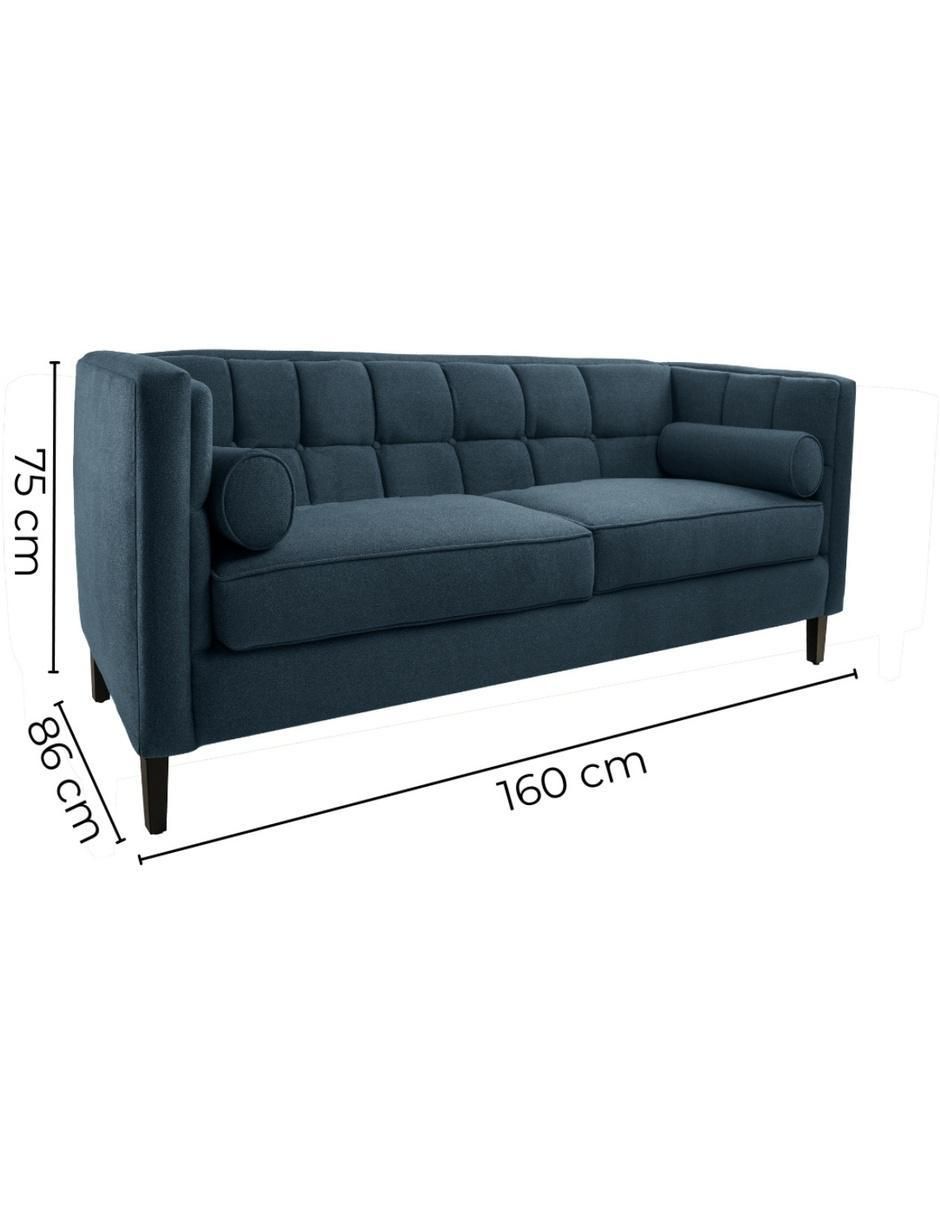 Love seat Madison de tela 8