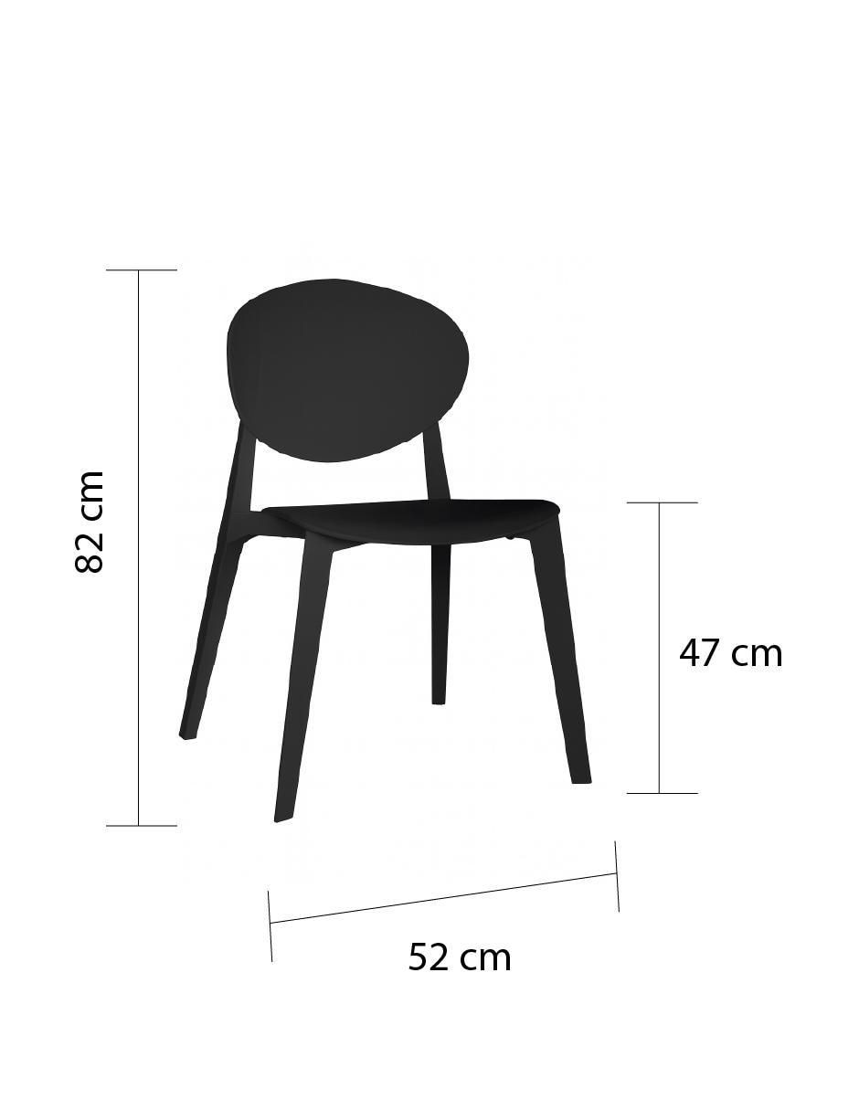 Silla 1 "piezas" offiho "de" polipropileno