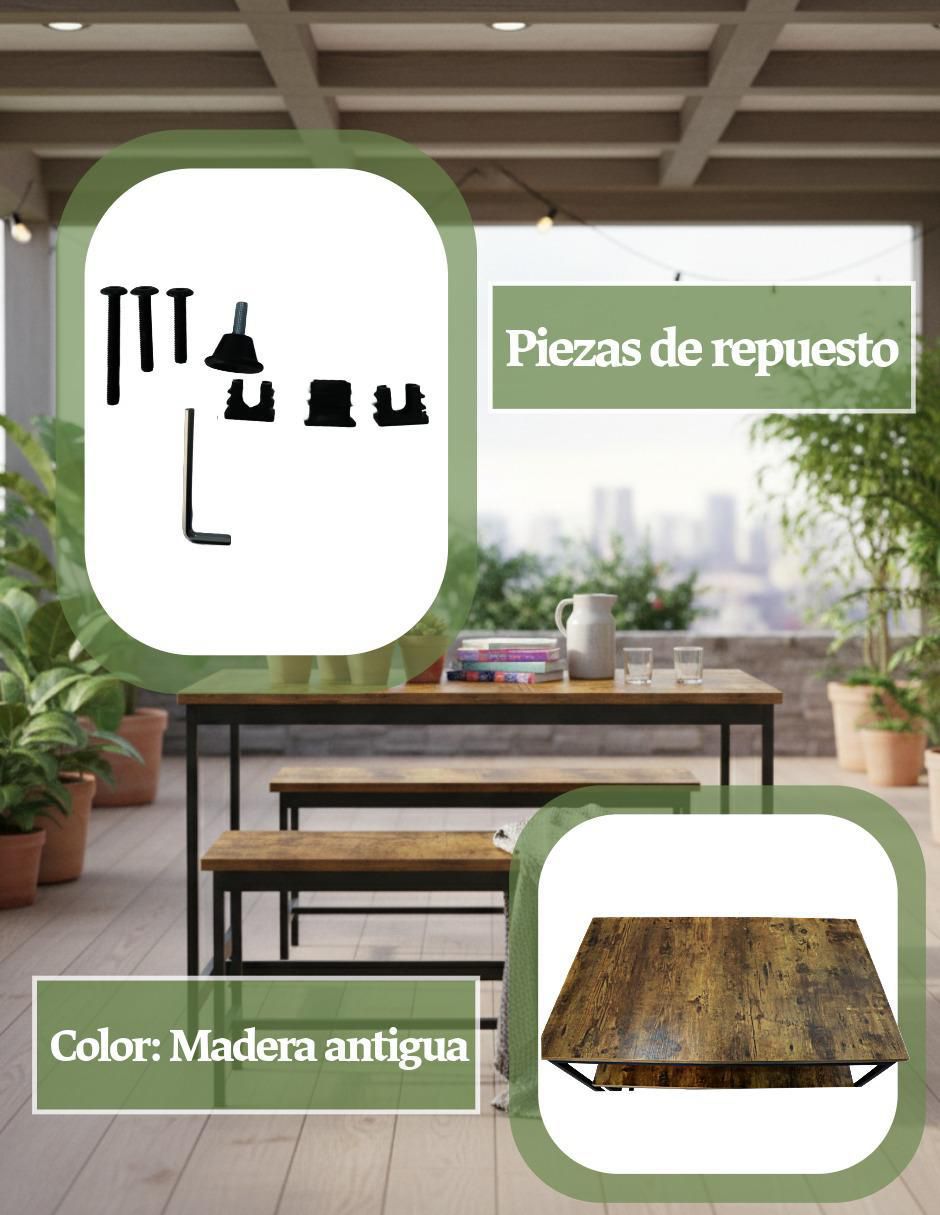 Set mesa de centro armable de MDF 8