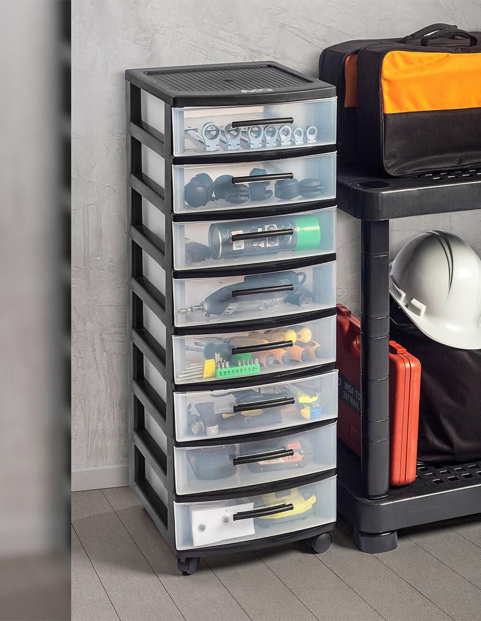 Cajonera armable Organizador Multiusos 8 niveles Eclypse de plástico 4