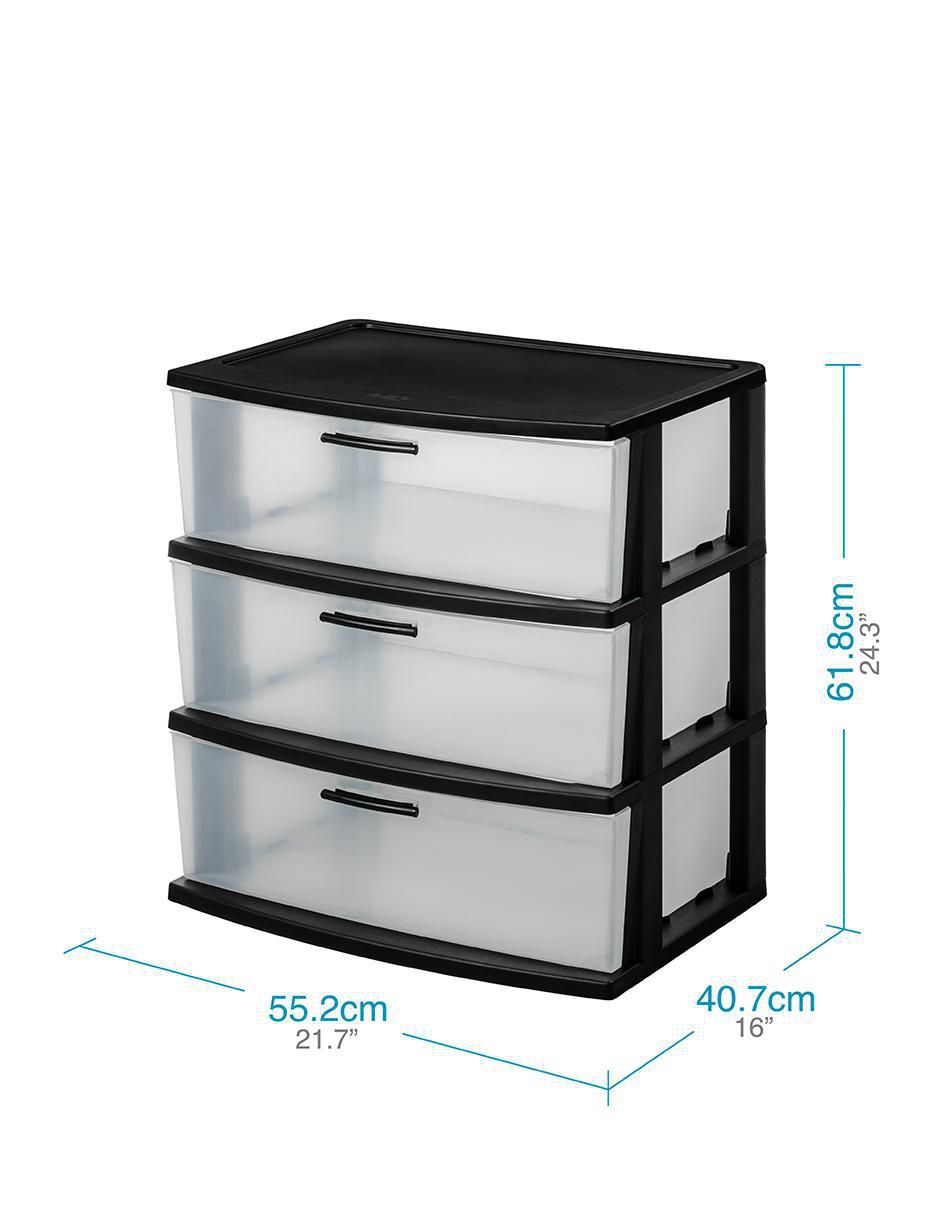 Cajonera armable Organizador multiusos 3 niveles de plástico 6