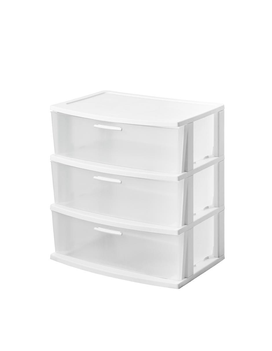 Cajonera armable 3 niveles multiusos de plástico