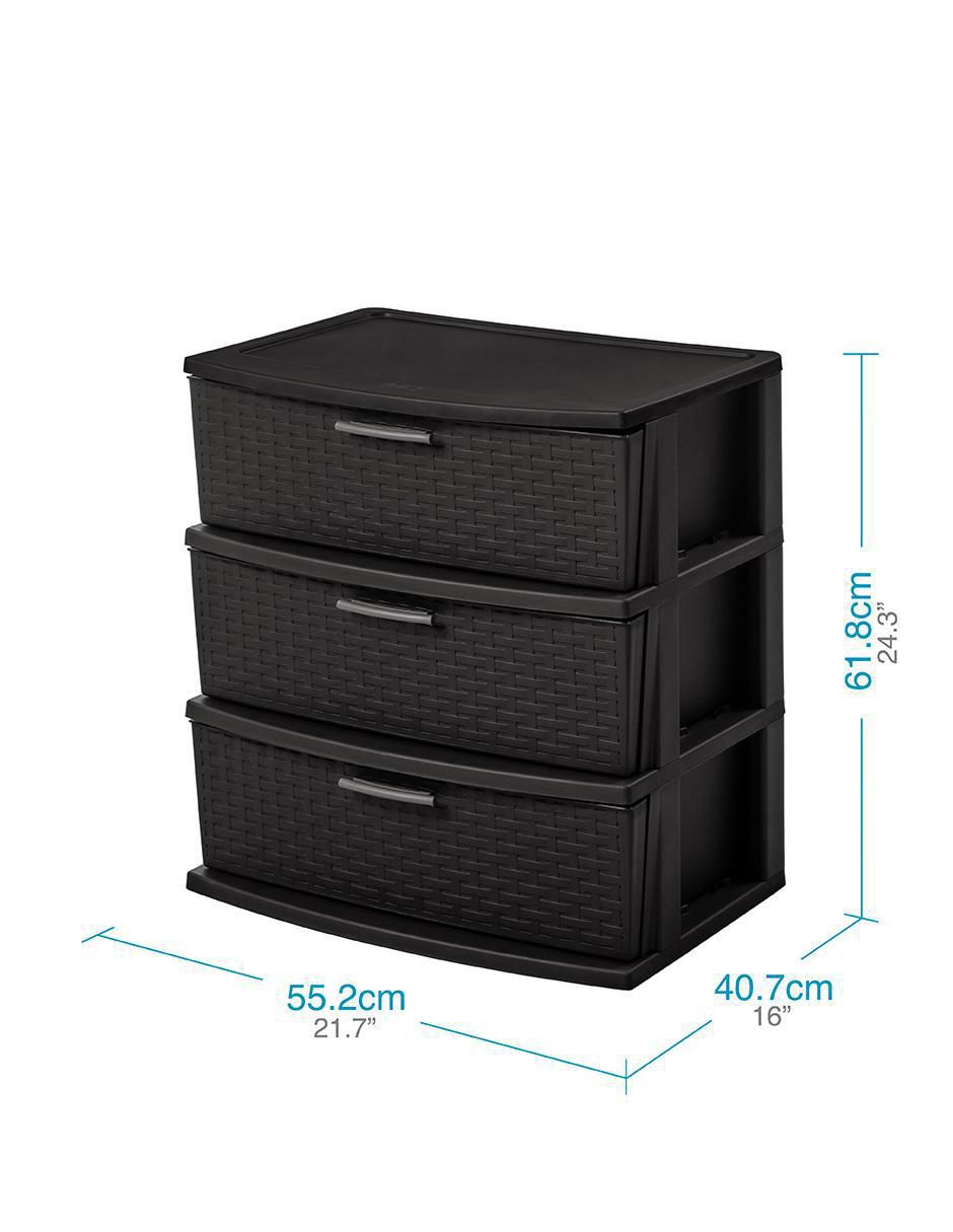 Cajonera armable Organizador multiusos infinity 3 niveles de plástico 5