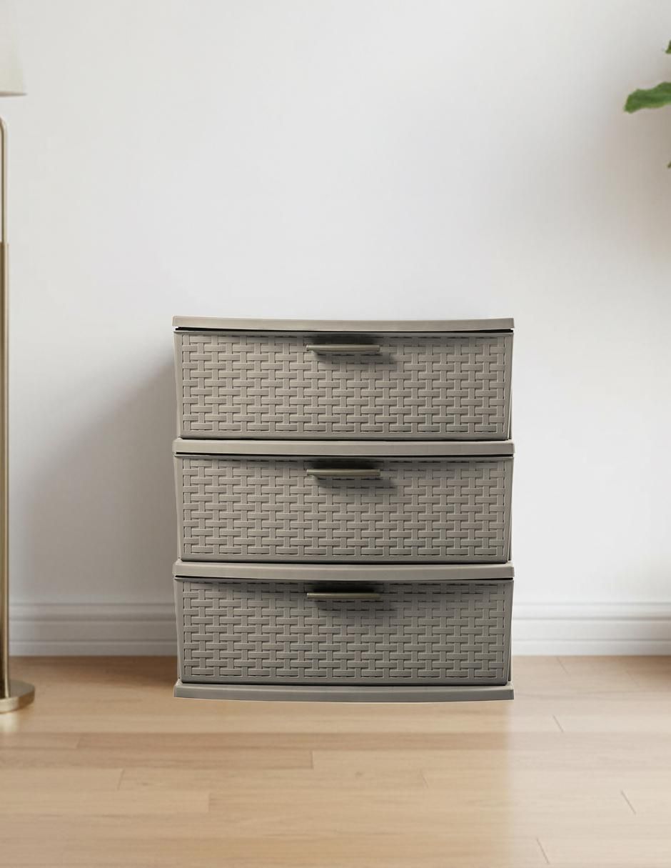 Cajonera armable 3 niveles Organizador multiusos infinity de plástico 5