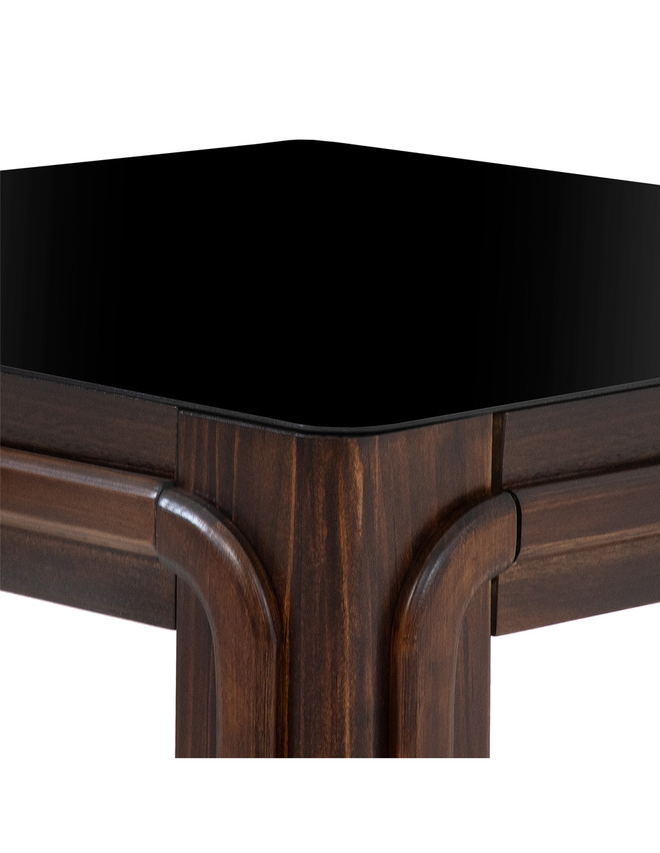 Mesa latera Napoli de aglomerado y madera 2
