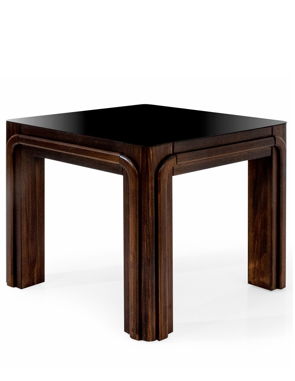 Mesa latera Napoli de aglomerado y madera 3