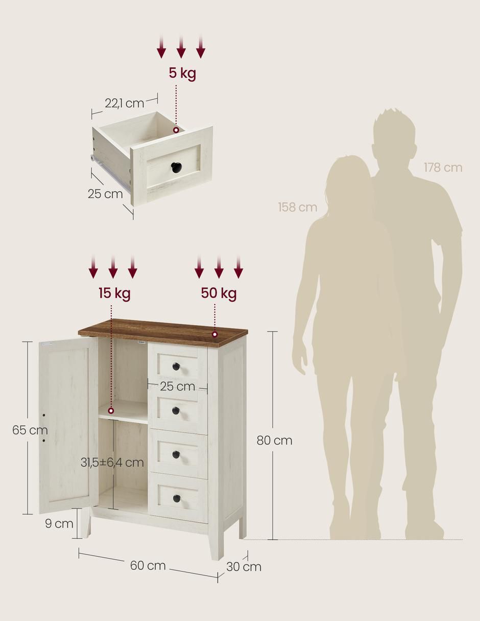 Gabinete armable Liry de mdf 3