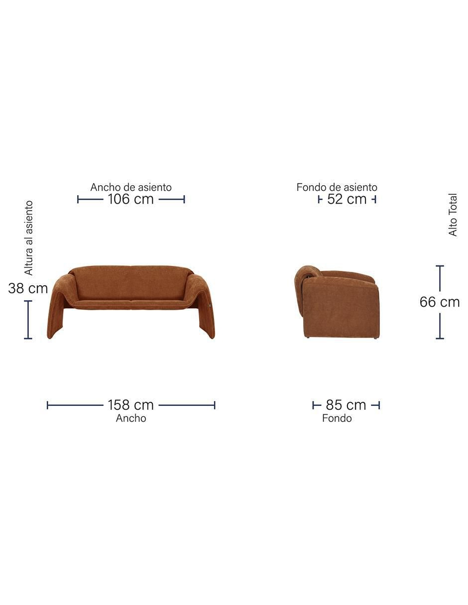 "love seat" brum melbournee "de" poliéster