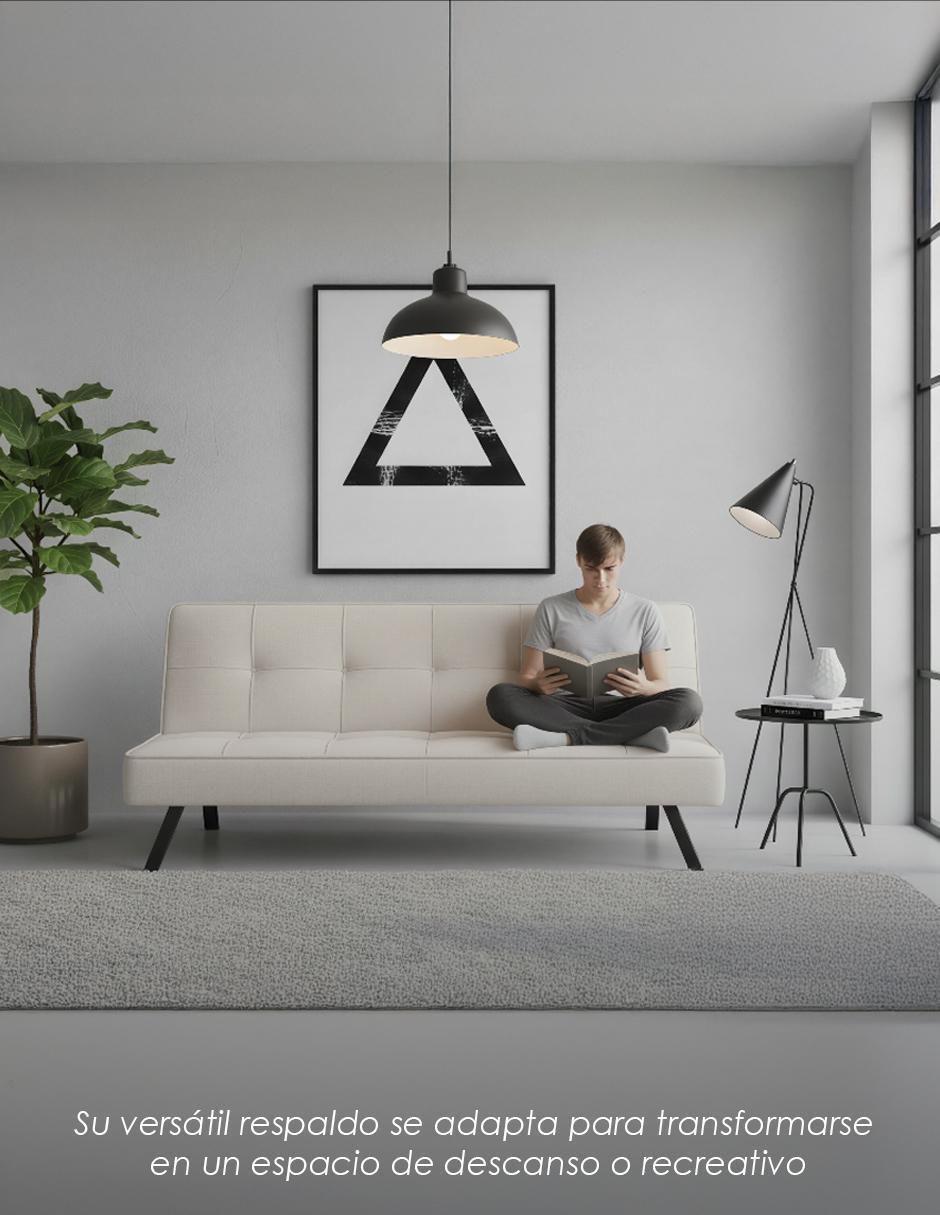 Sofá cama armable Urban de lino 6