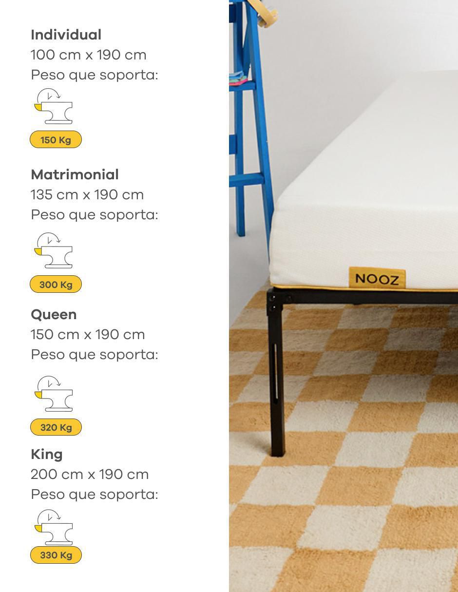 Base para cama armable de acero