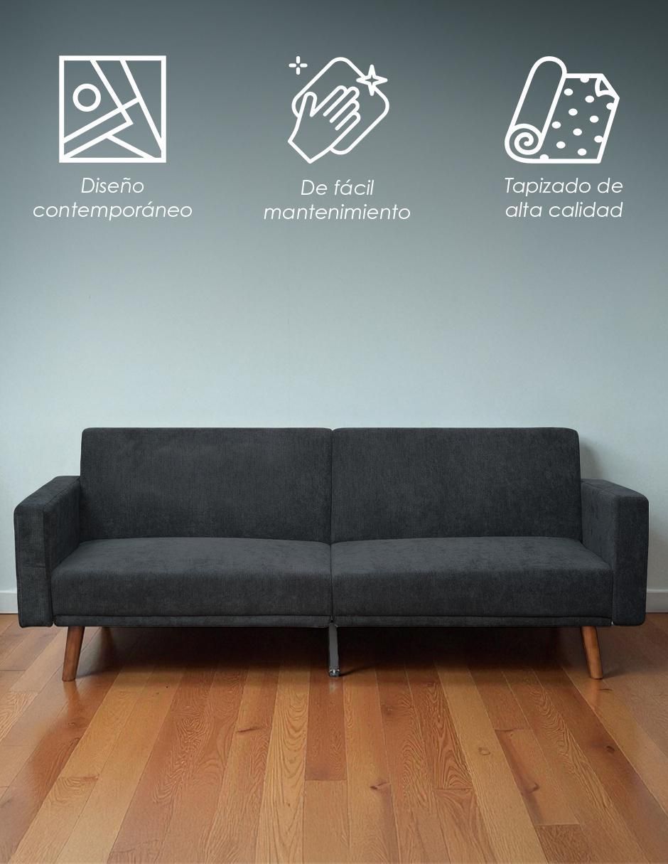 Sofá cama armable Aren de lino 2