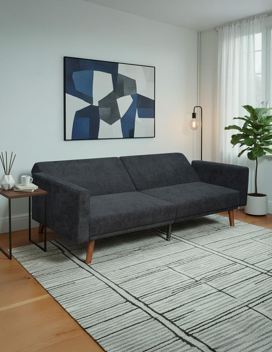 Sofá cama armable Aren de lino 4