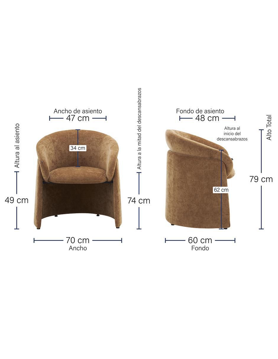 Sillón ibri brum "de" poliéster