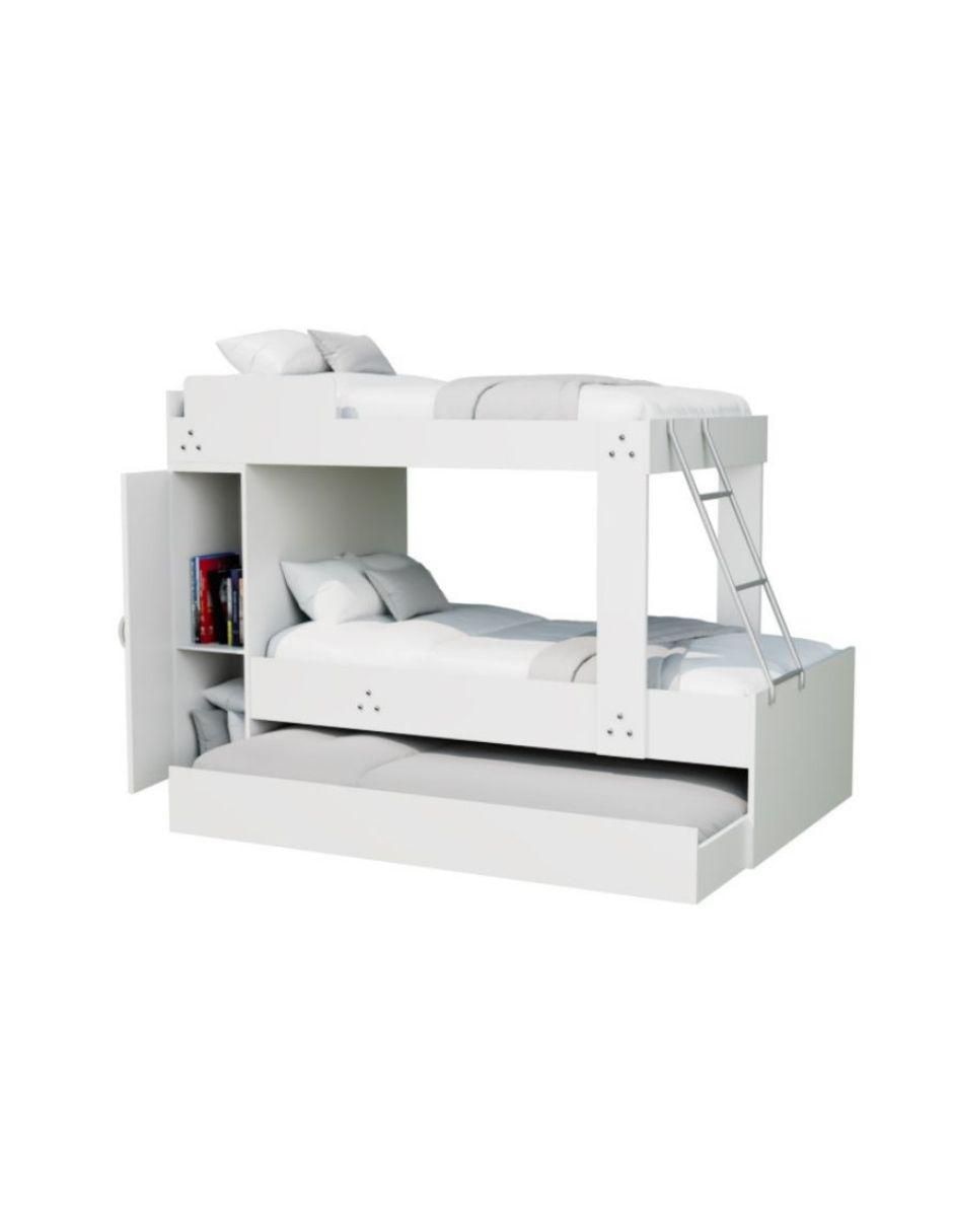 Litera Trilitera Litera Triple de MDF individual 2