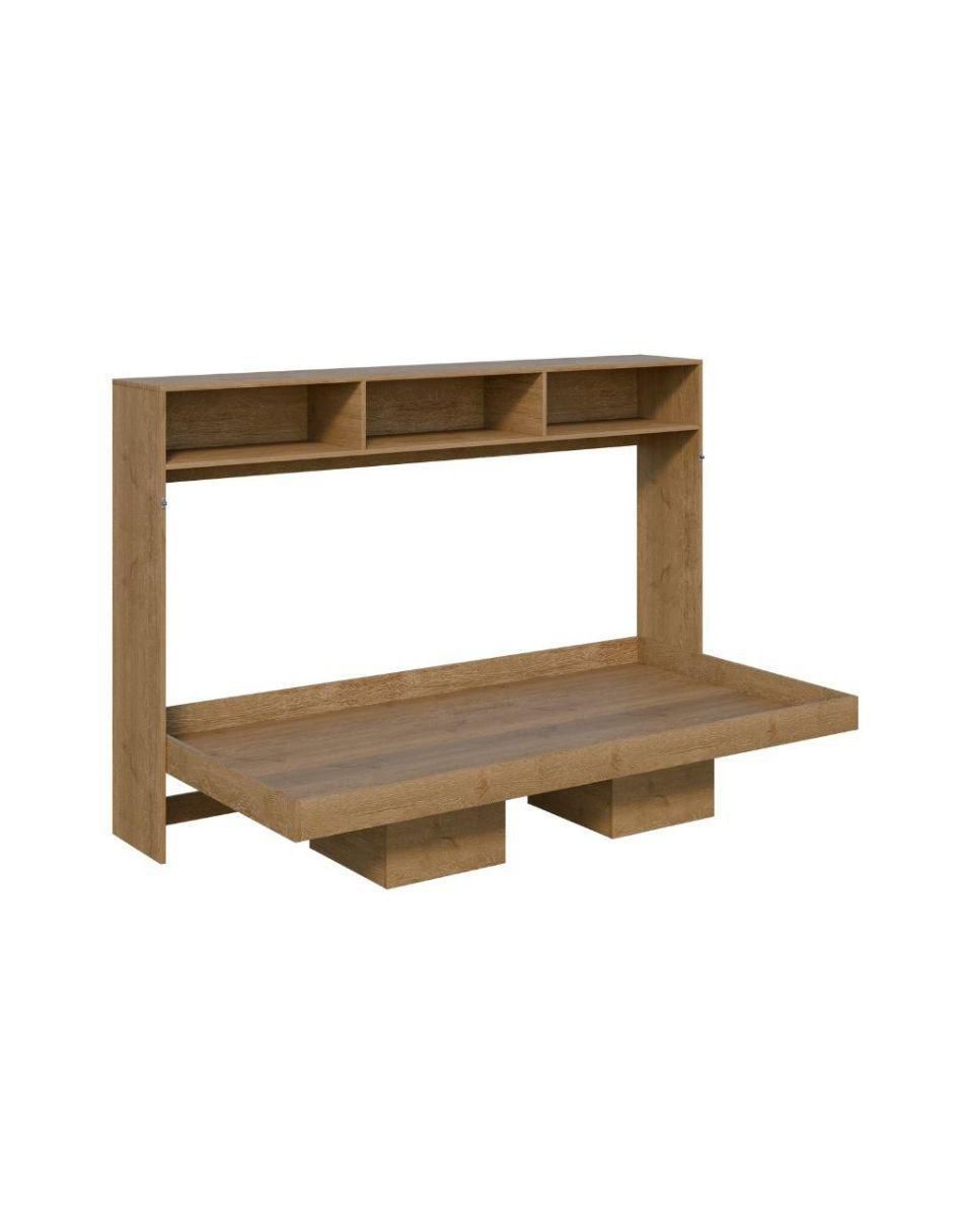 Cama Abatible con repisas de mdf individual