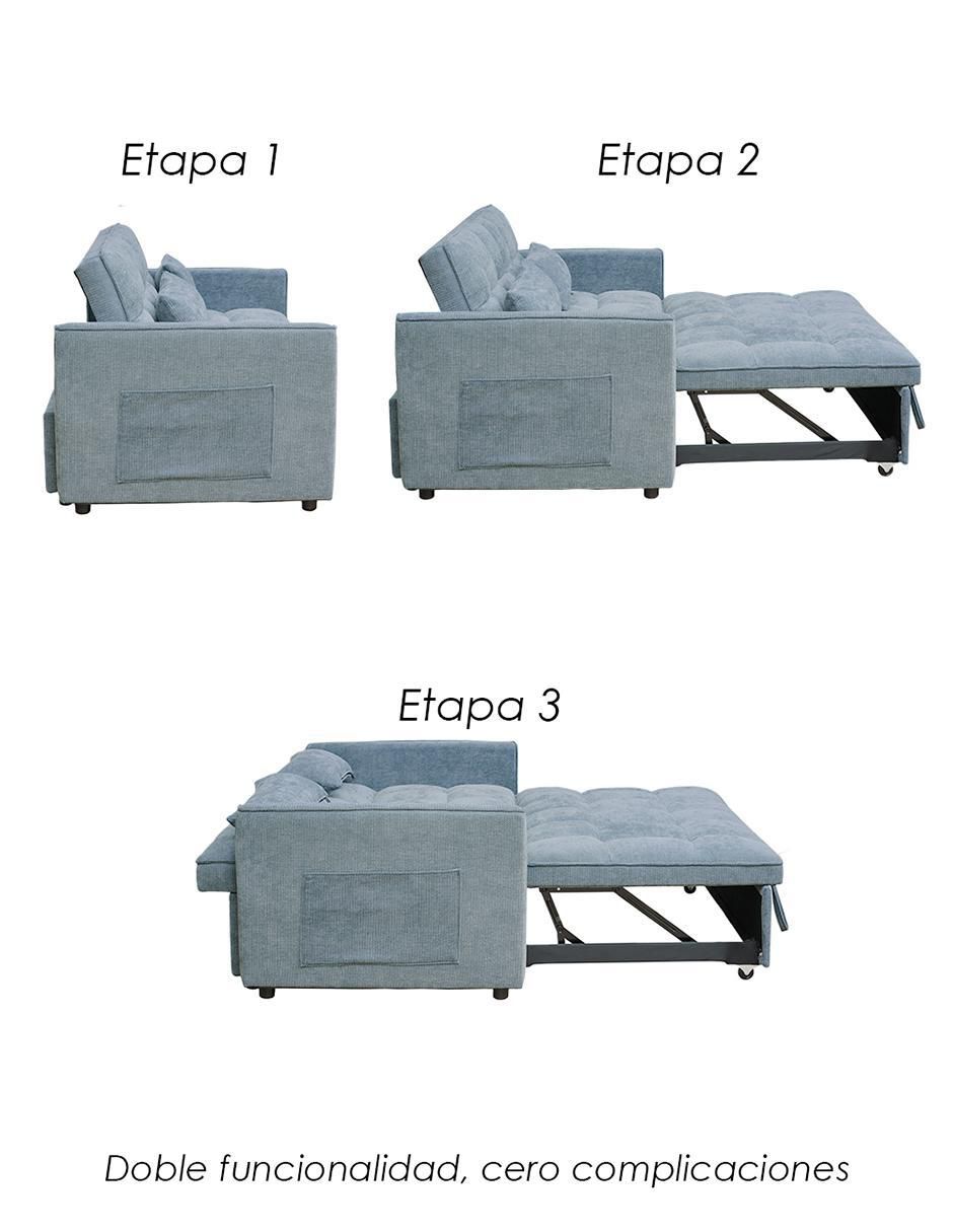Sofá cama armable Nova de tela 5