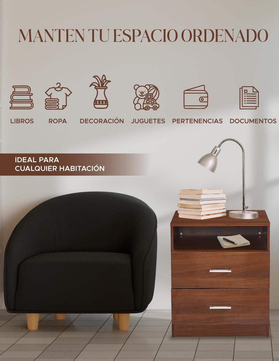 Set de buró armable 2 Cajones de MDF 2