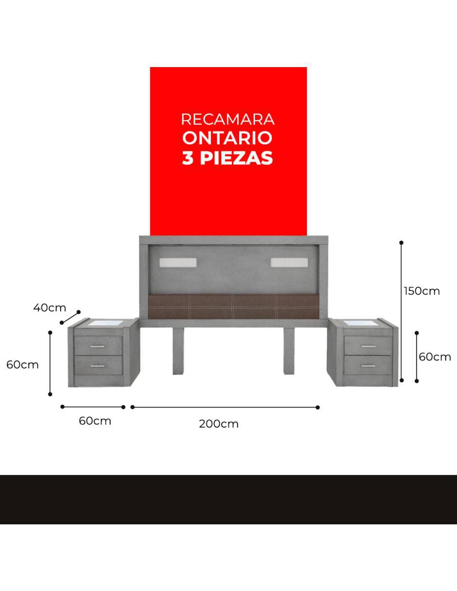Set recámara Ontario de MDF 3