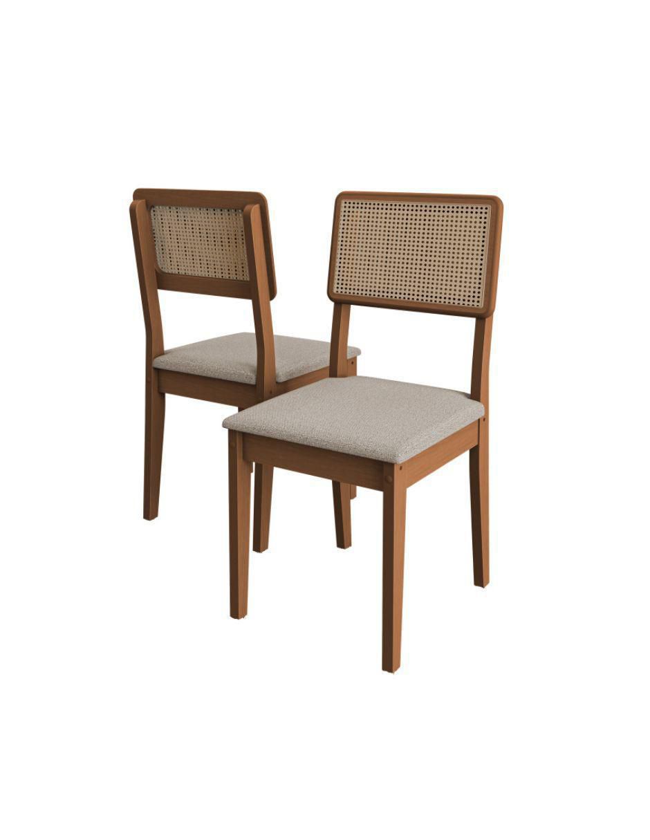 Set de sillas 2 piezas de madera