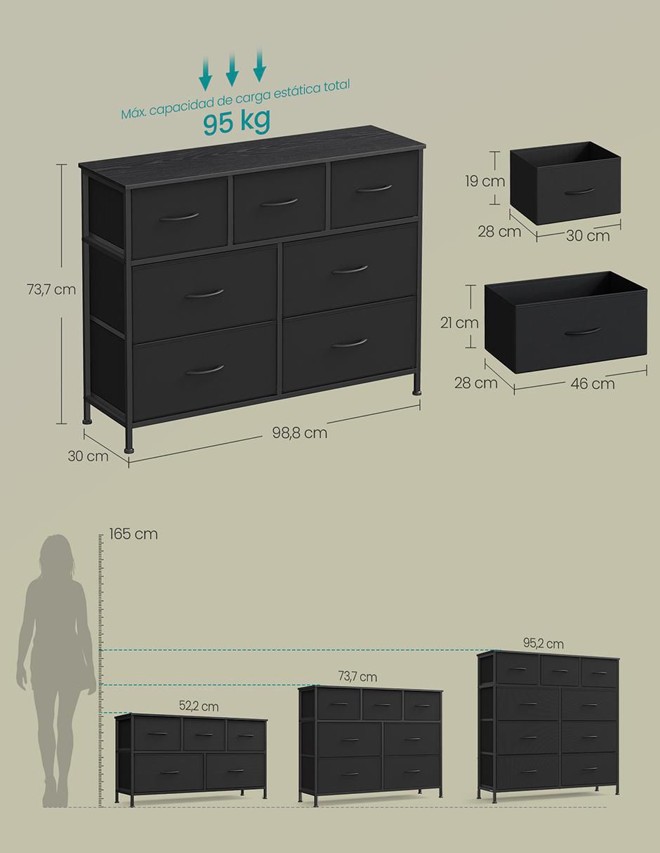Cómoda Bellah de MDF 2