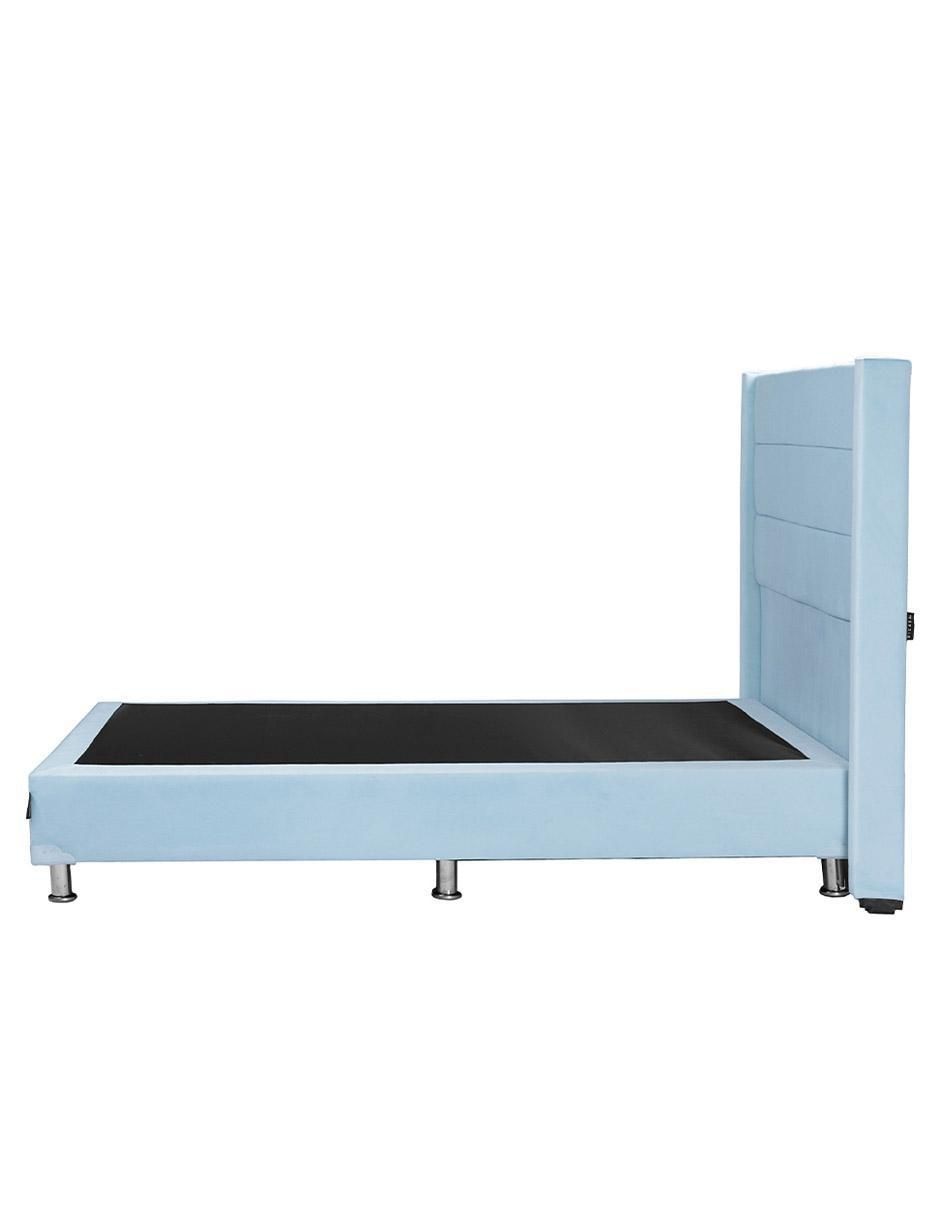 Cama Lugo Box de madera y tela 4