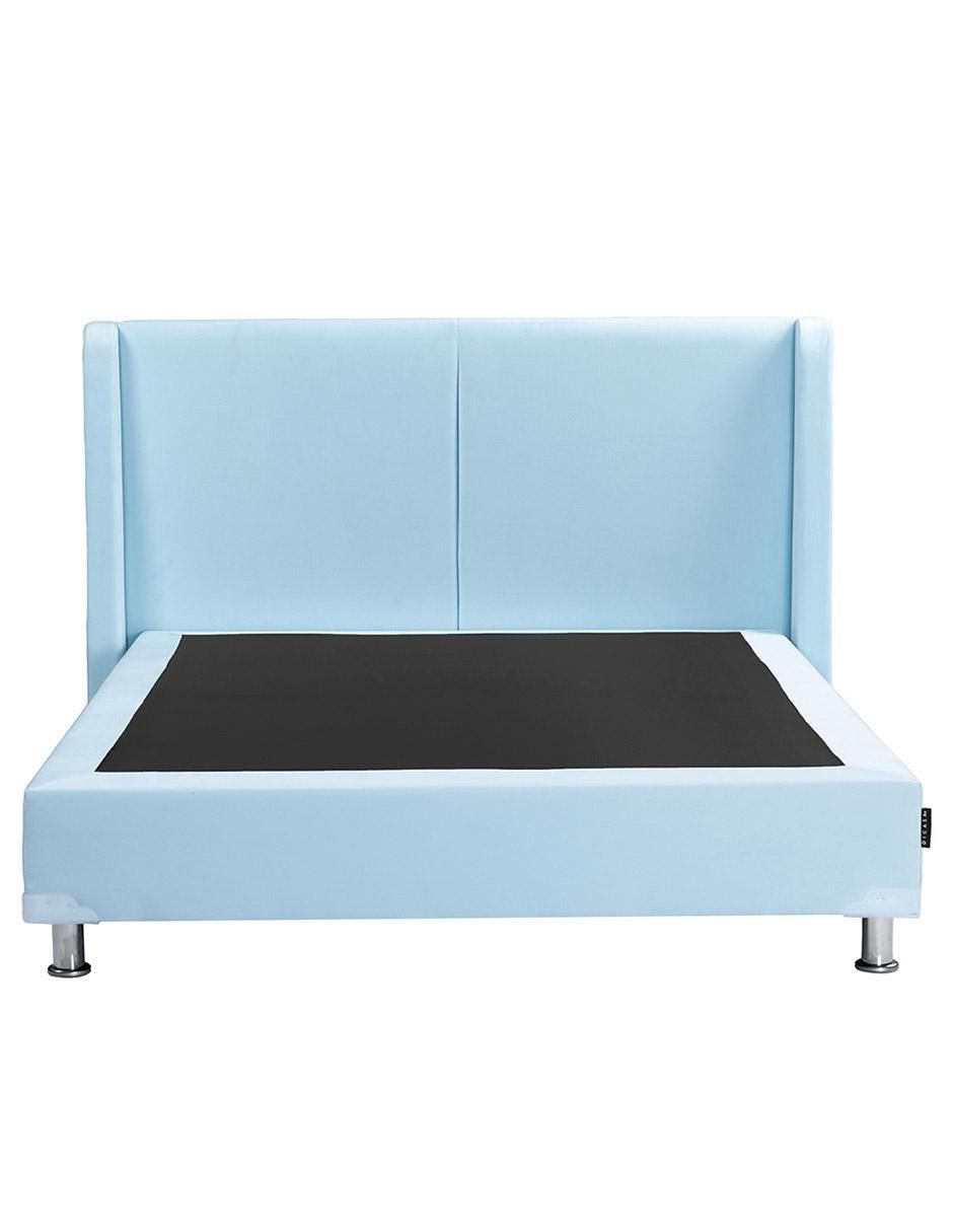 Cama Milan Box de madera y tela 2
