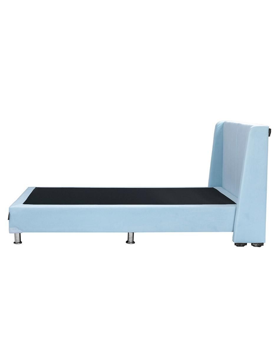 Cama Milan Box de madera y tela 4