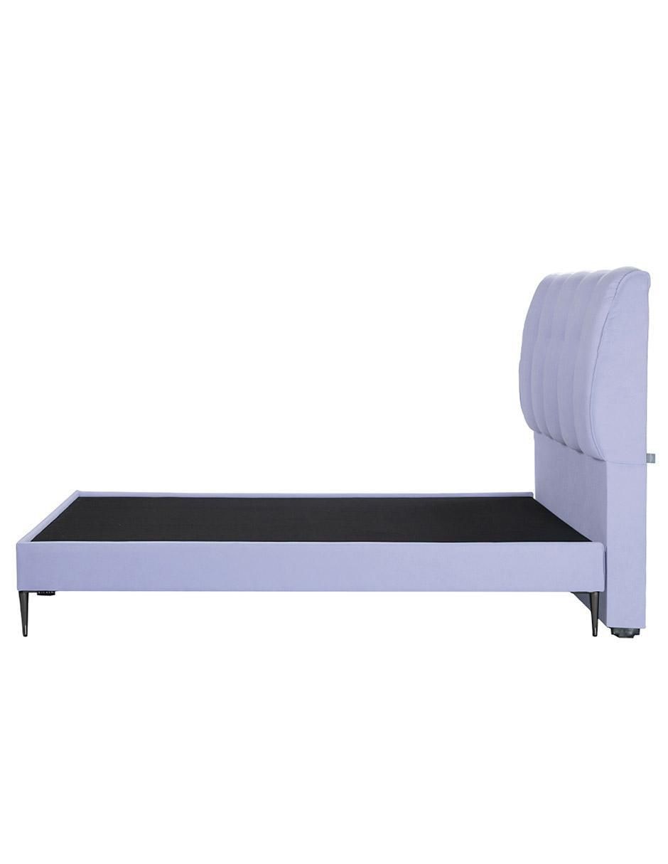 Cama Kiri Slim de madera y tela 4