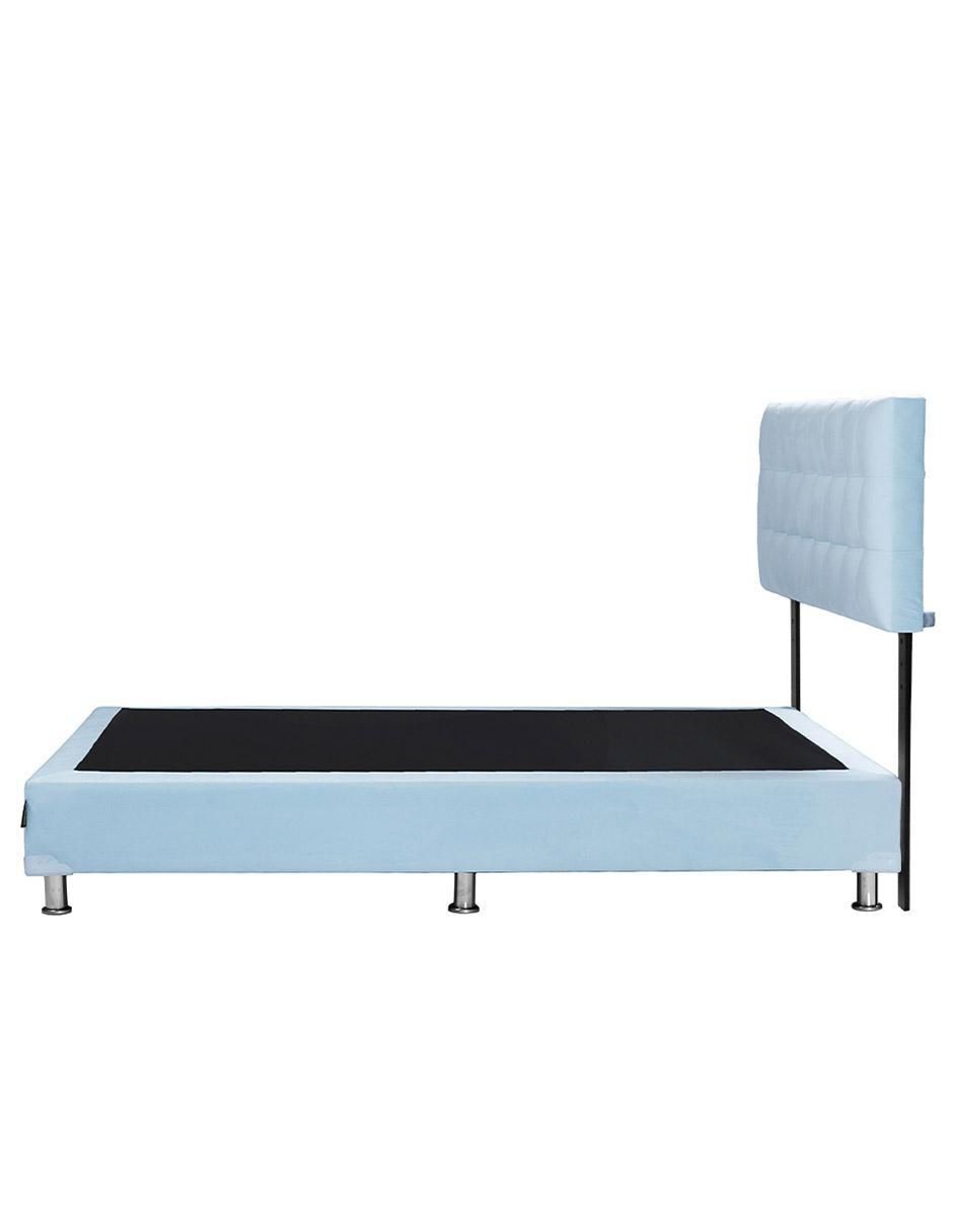 Cama Catania Box de madera y tela 4