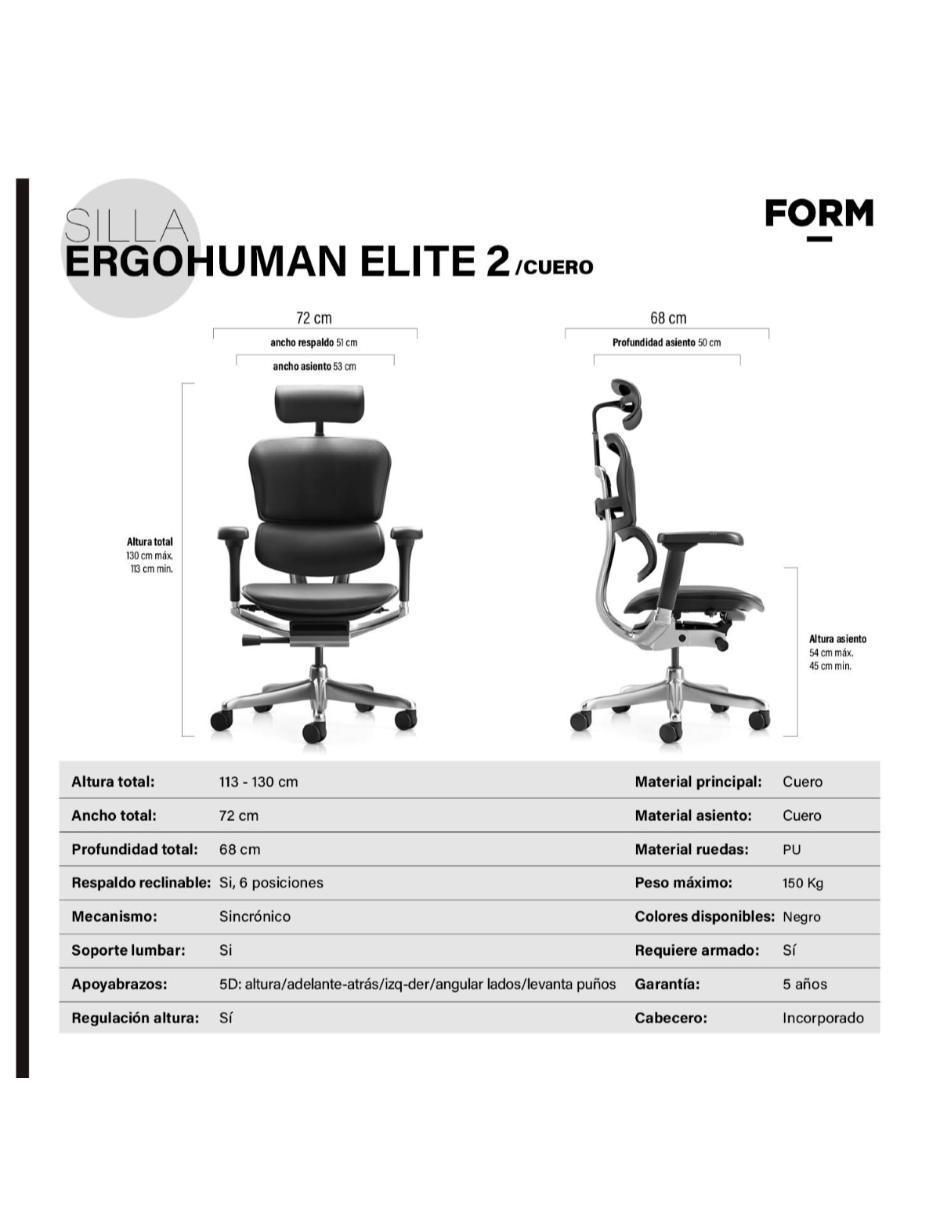 Silla de escritorio ergonómica con cabecero de cuero 8