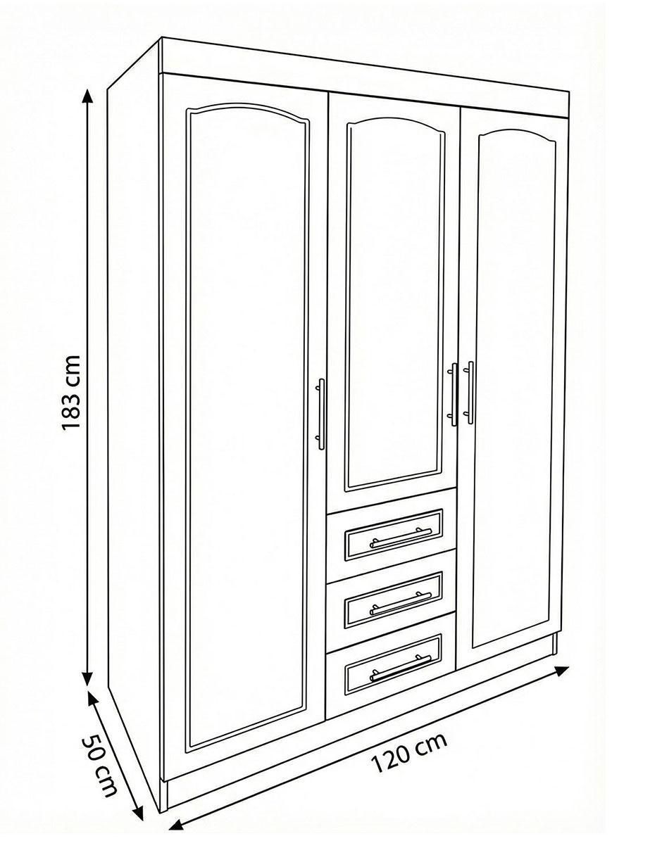Ropero armable Dakota de MDF 7