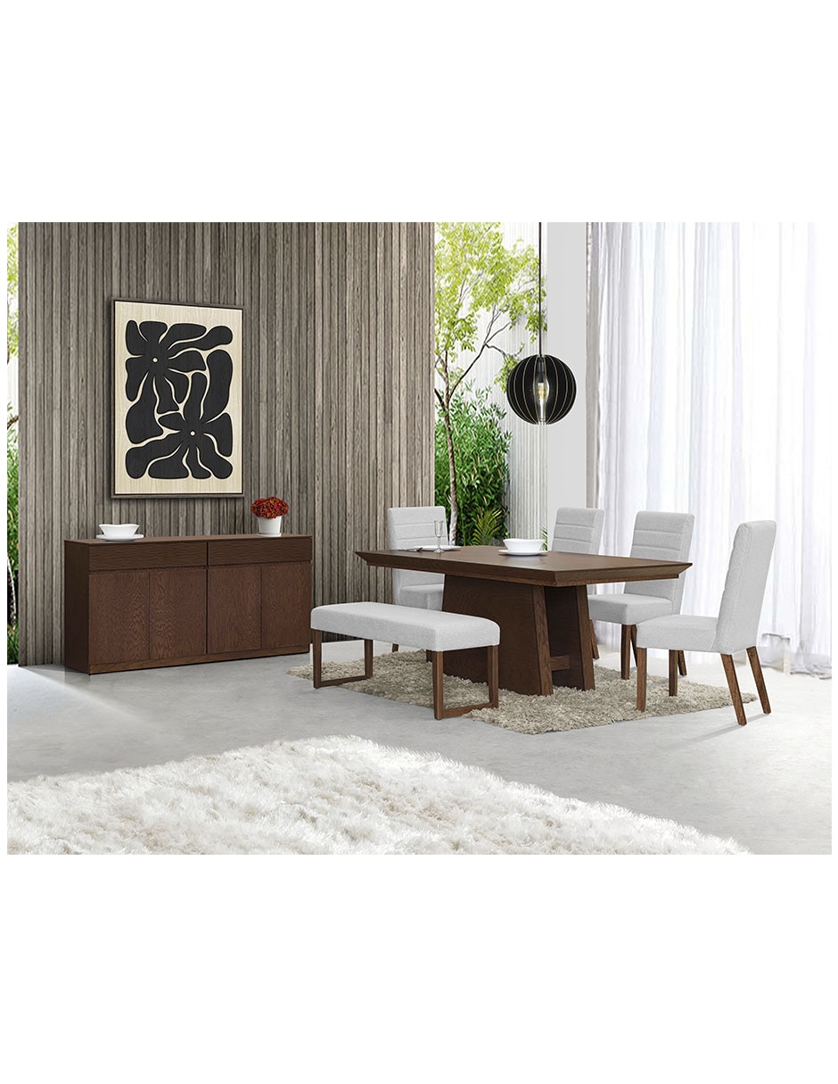 Banca Altea de madera sólida 5