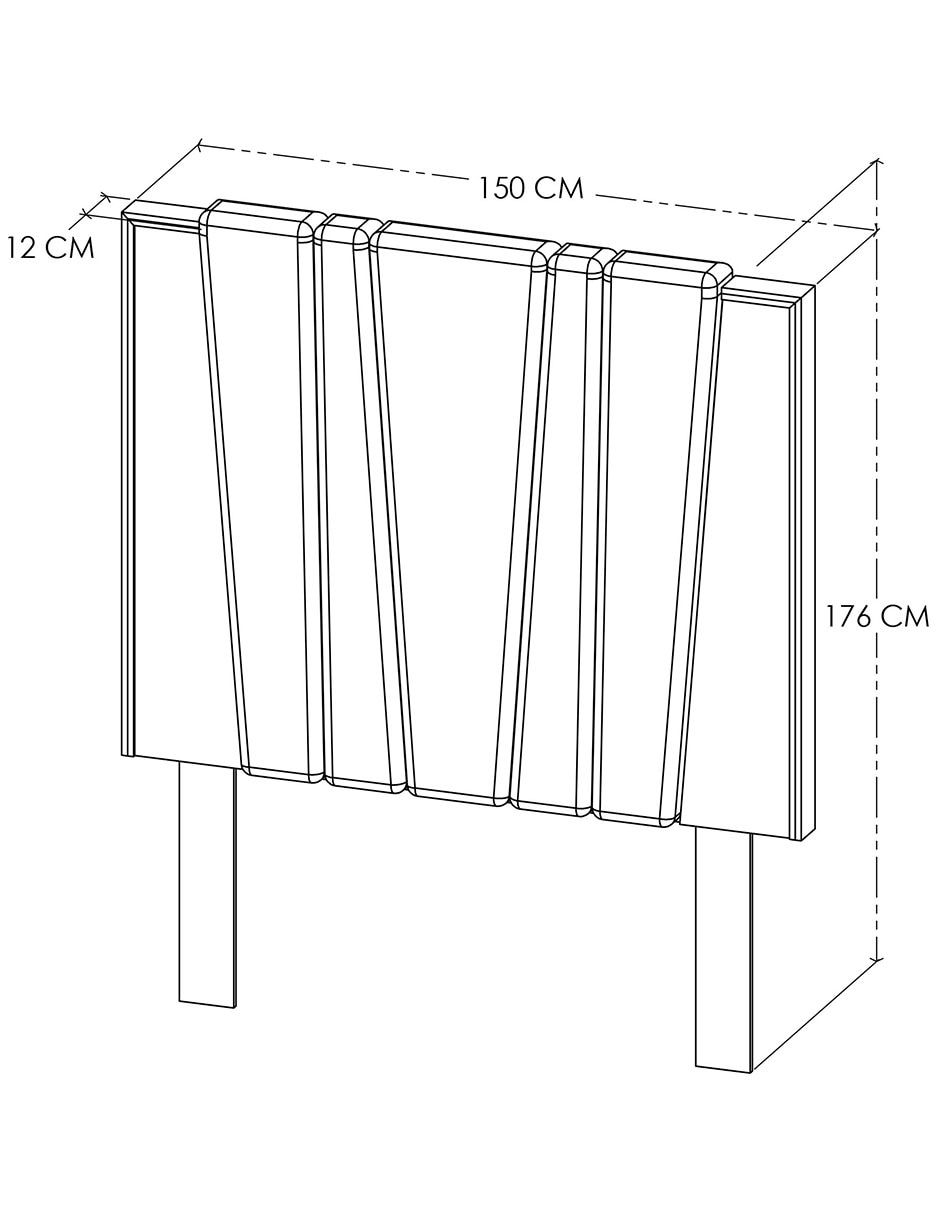 Cabecera armable Altea de Chapa madera 6