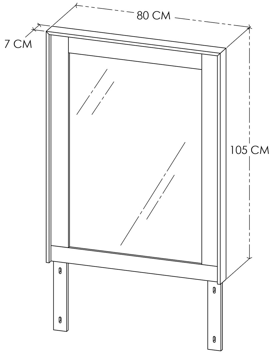 Espejo rectangular Altea 6
