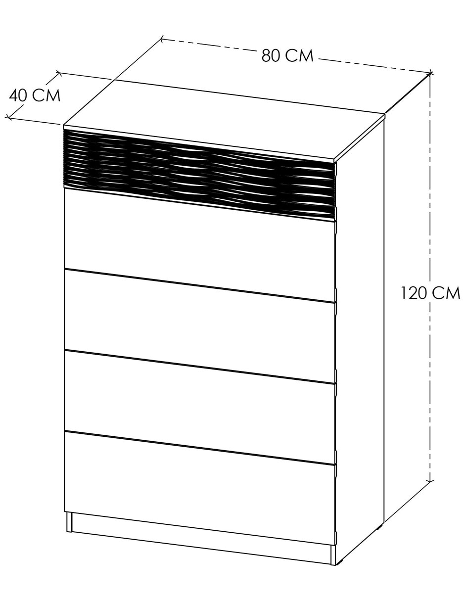 Mueble semanario Altea de Chapa madera 6