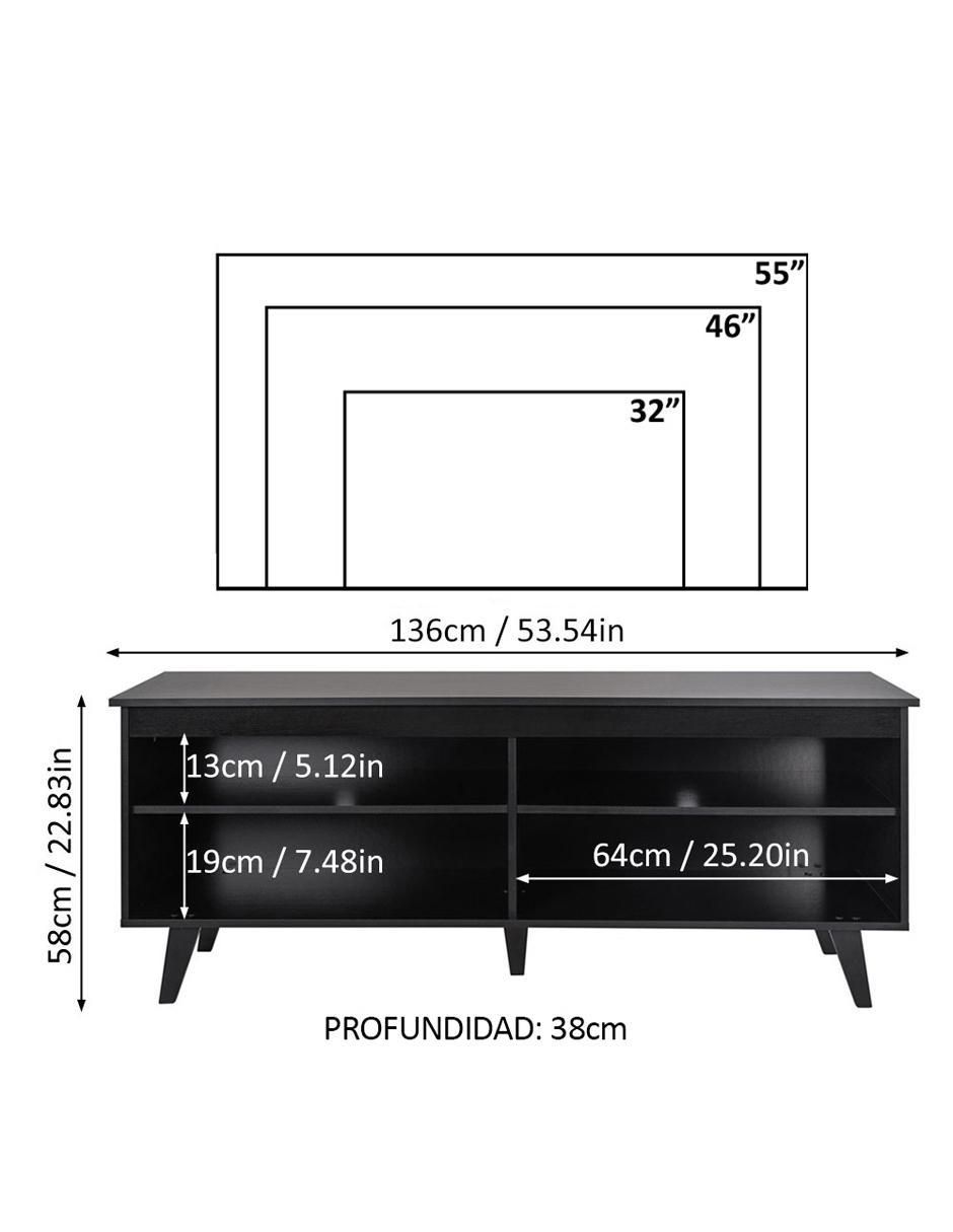 Mueble armable de TV de MDP 12
