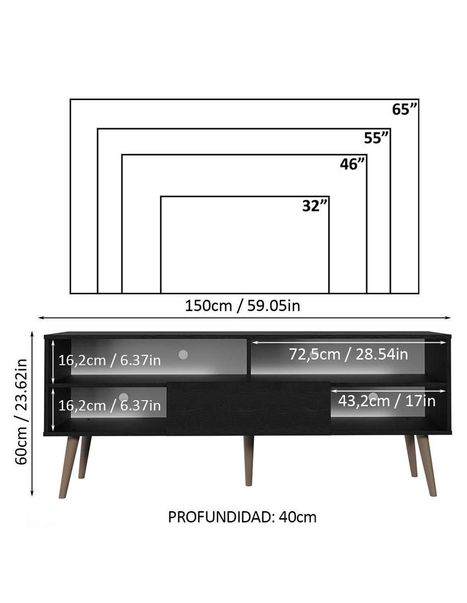 Mueble de TV armable de MDP 11