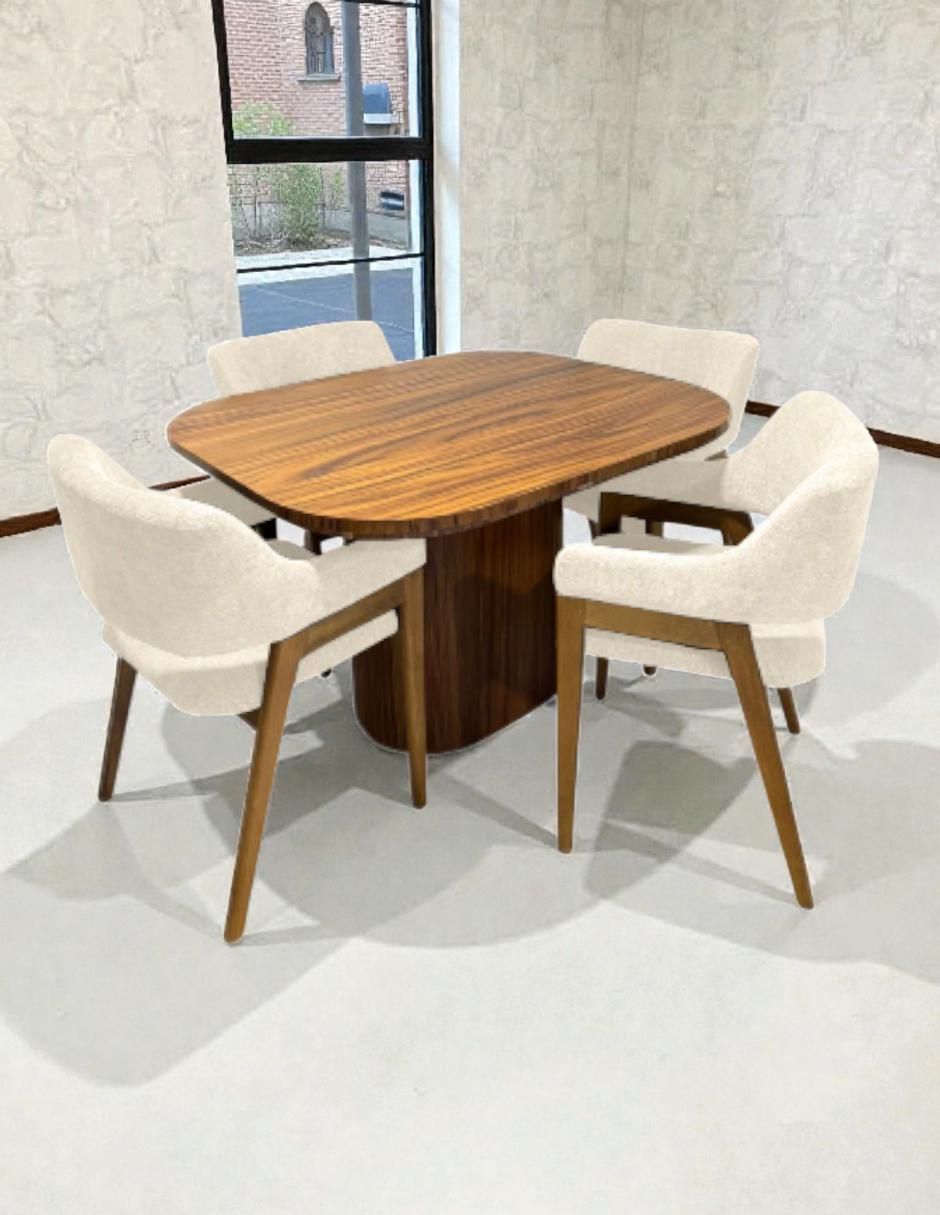 Comedor para 4 personas de madera de parota 5