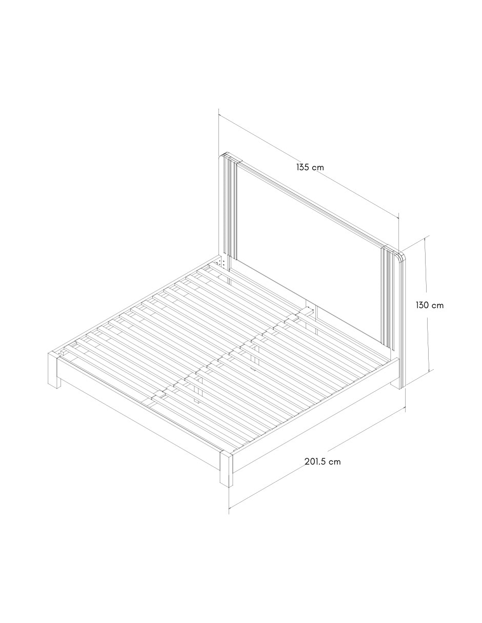 Cama Bex de madera matrimonial 6