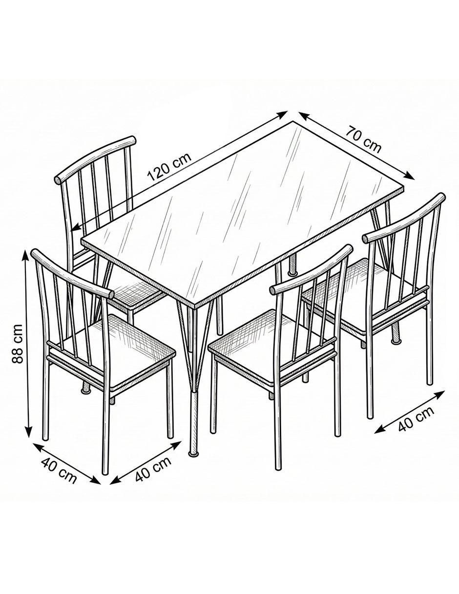 Comedor Agatha para 4 personas 6