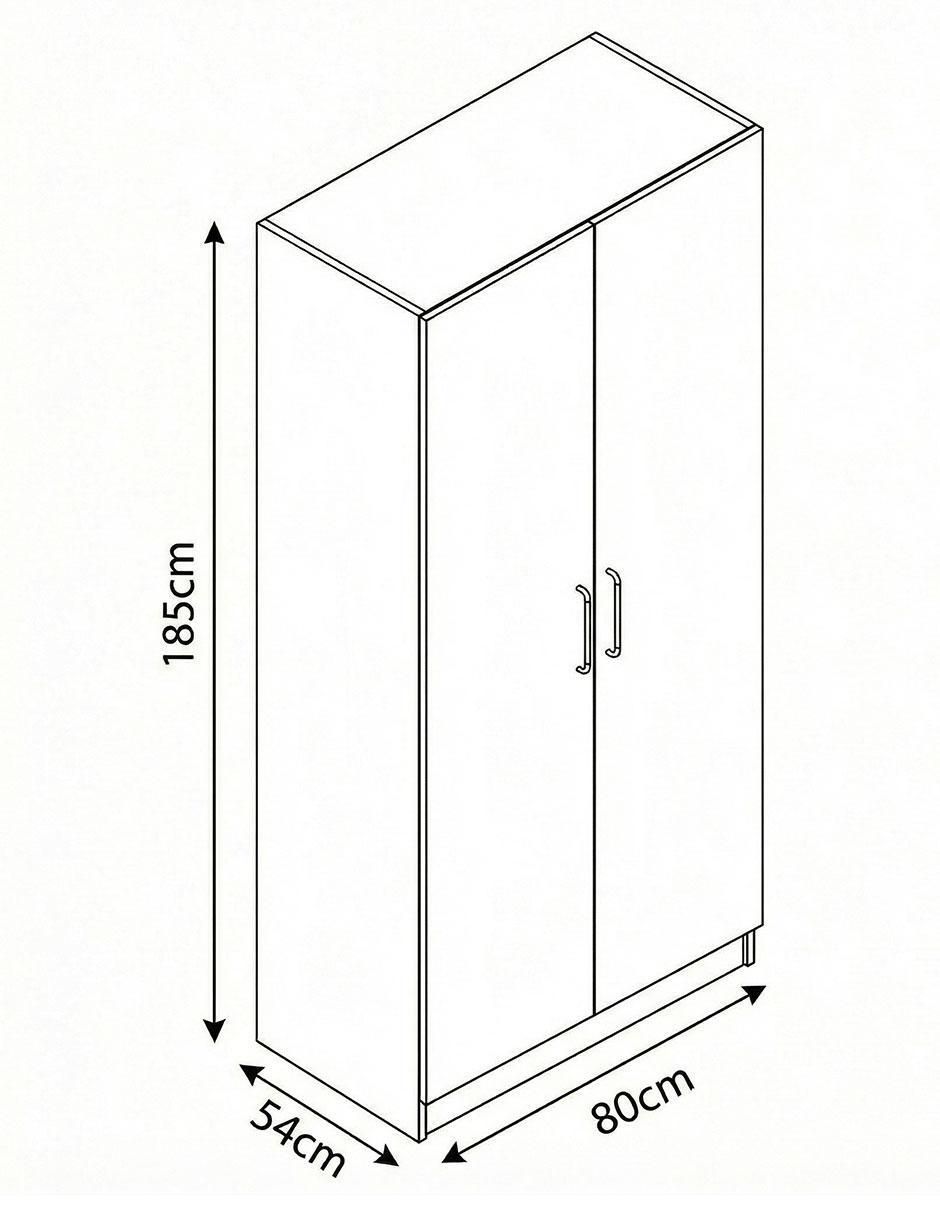 Ropero armable Hielo de MDF 7