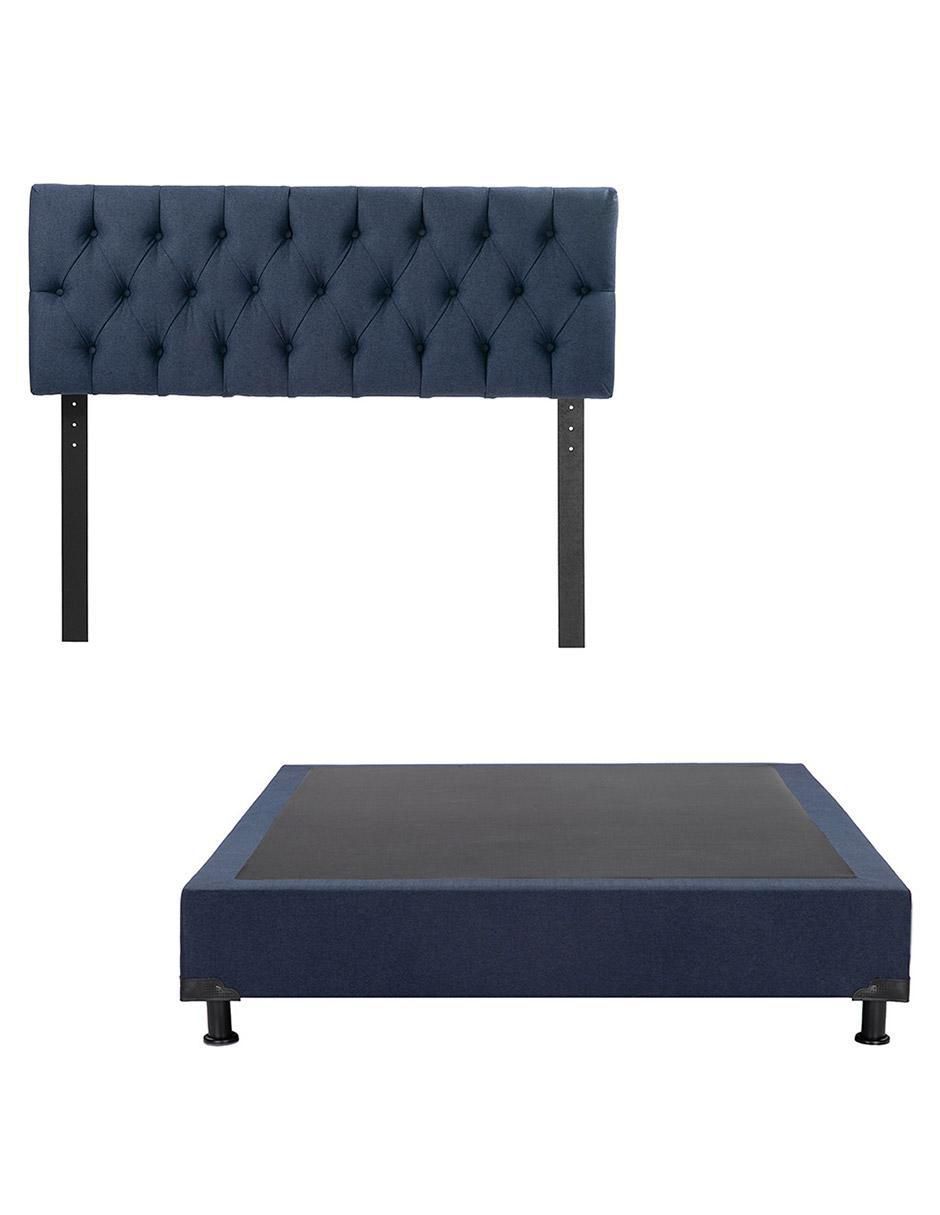 Cama Arlo Box de madera y tela