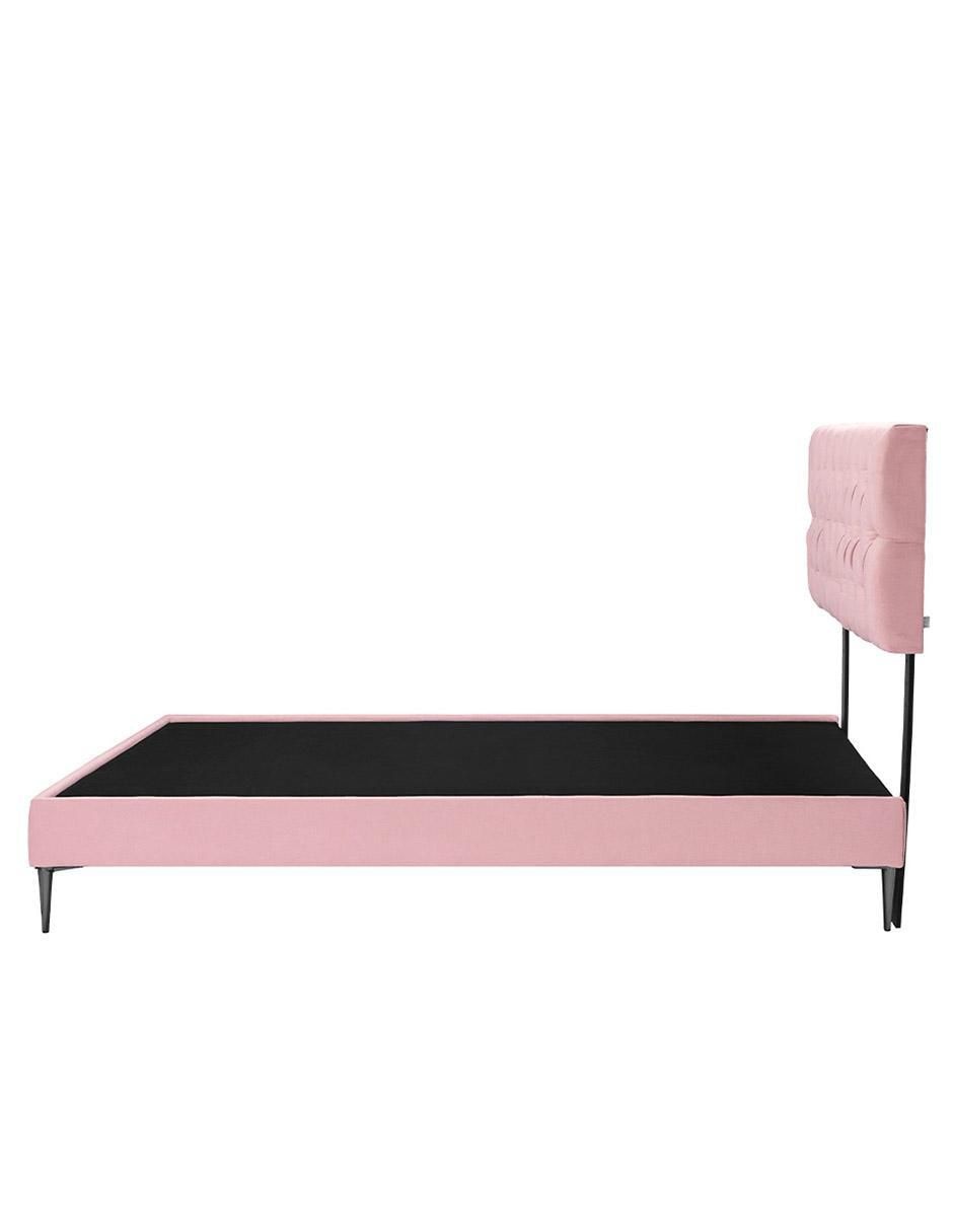 Cama Arlo Slim de madera y tela 4