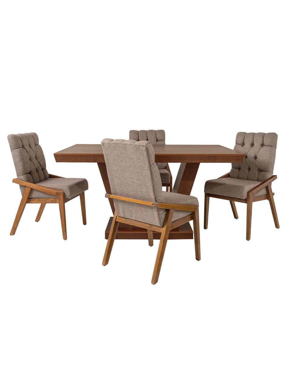 Antecomedor Manchester para 4 personas de Madera de pino