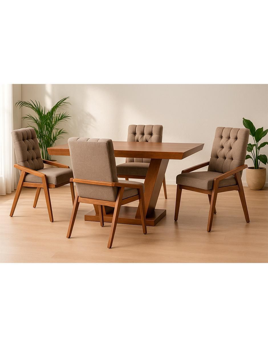 Antecomedor Manchester para 4 personas de Madera de pino 11