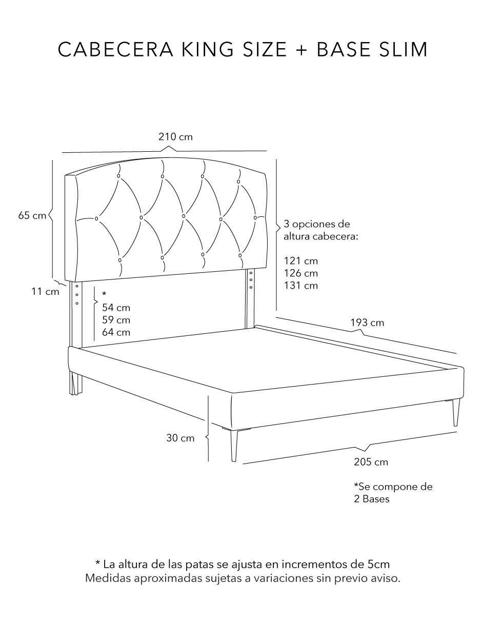 Cama Sigma Slim de Madera pino